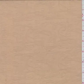 1 1/2 YD PC-Deep Beige Paisley Jacquard Lawn Fabric
