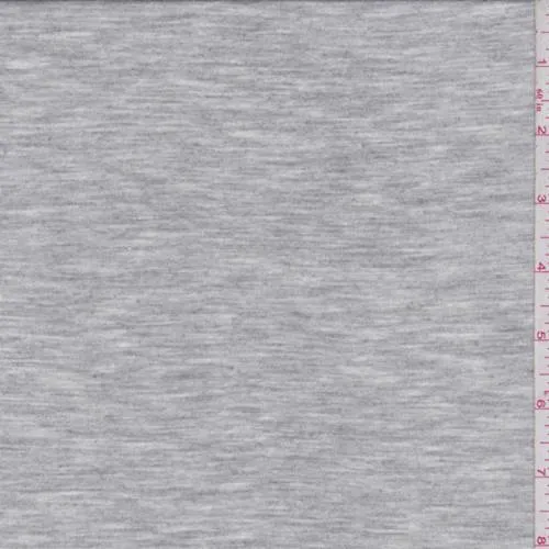 3 YD PC-Heather Grey Rayon T-Shirt Knit Fabric
