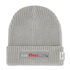 A Lil Coors - Knitted Beanie - Gravity Grey
