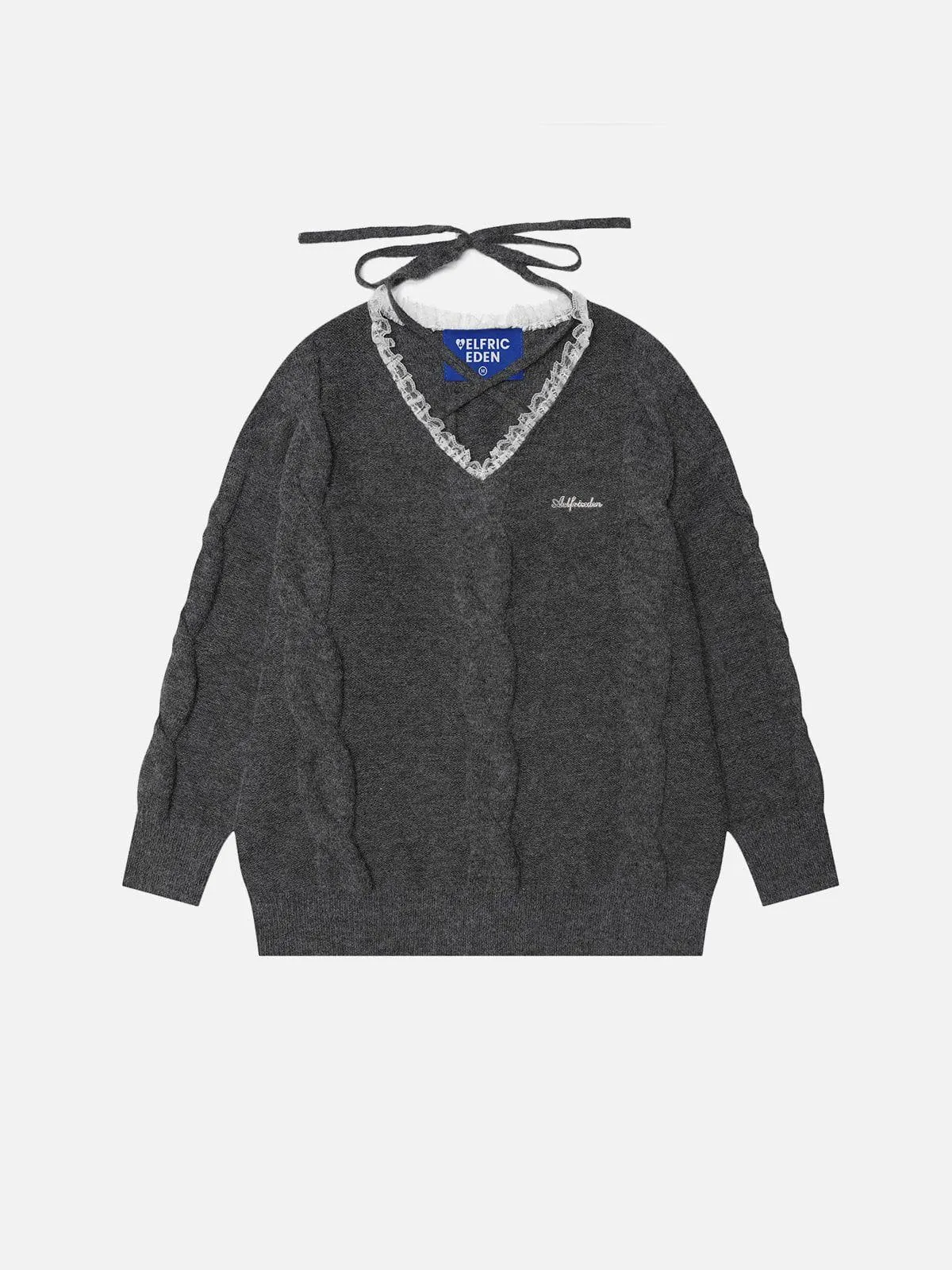 Aelfric Eden Lace V-Neck Sweater