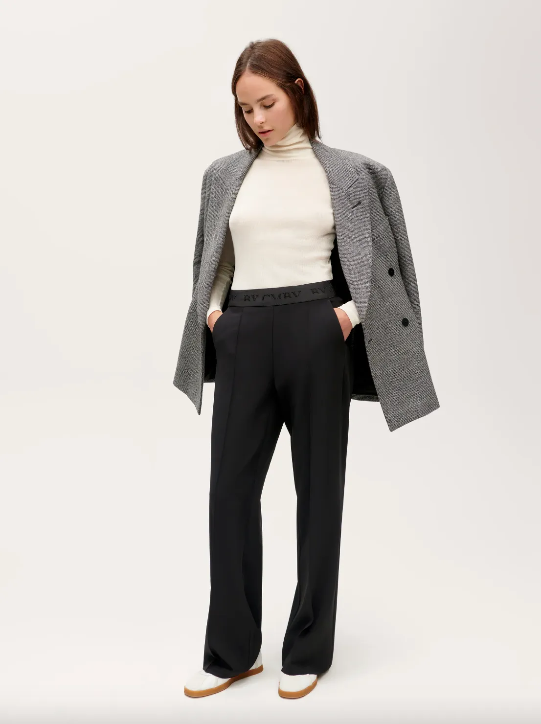 Ava Wide Leg Pants - Black