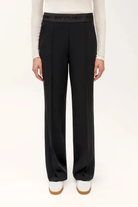 Ava Wide Leg Pants - Black