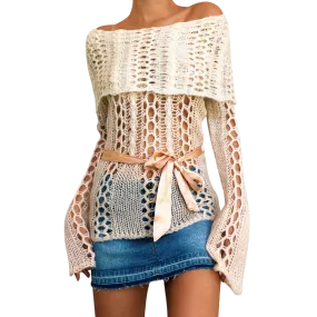 Bebe Ombré Open Knit Sweater (XS/S)