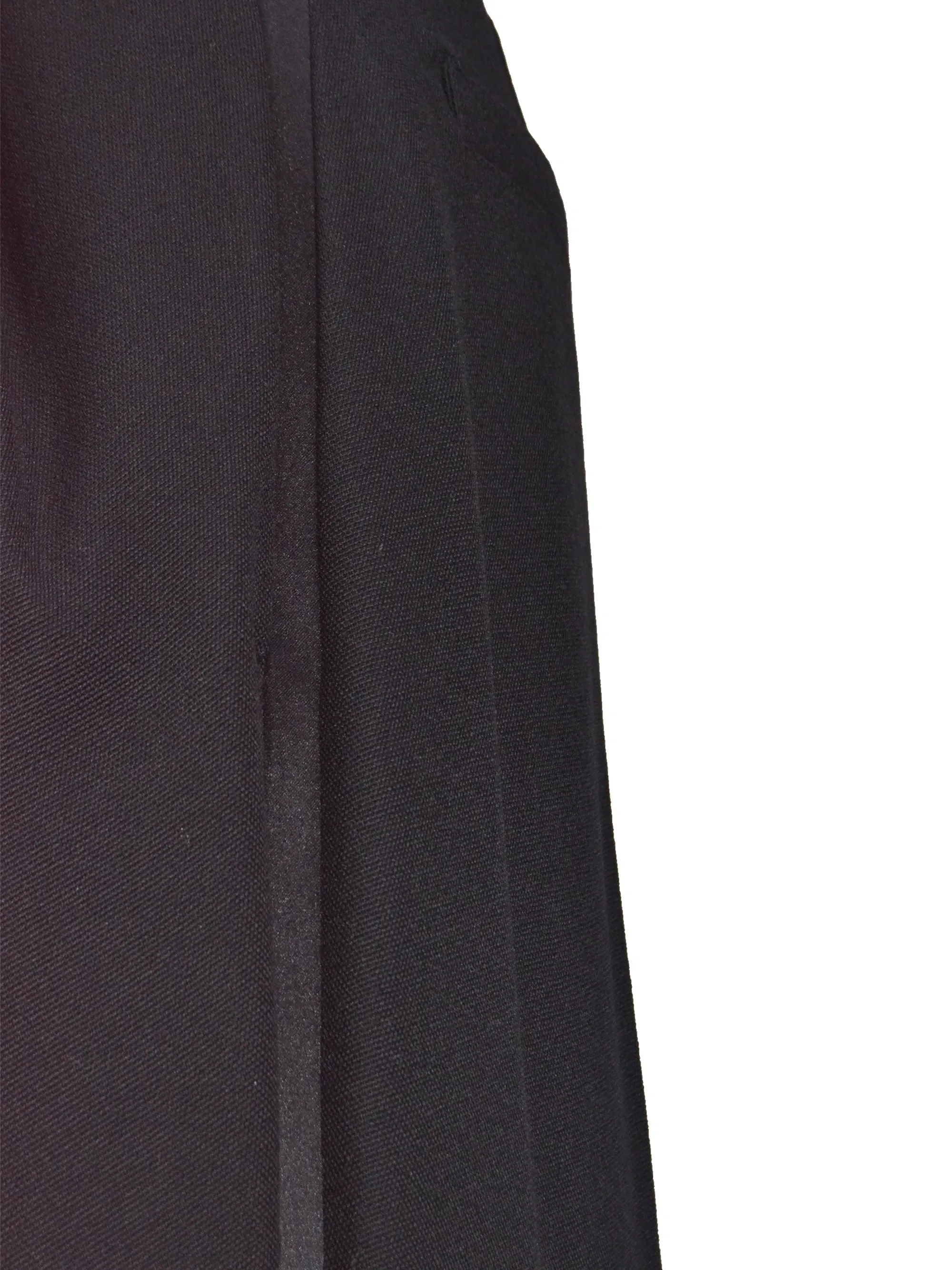 Black Virgin Wool Trousers for Women