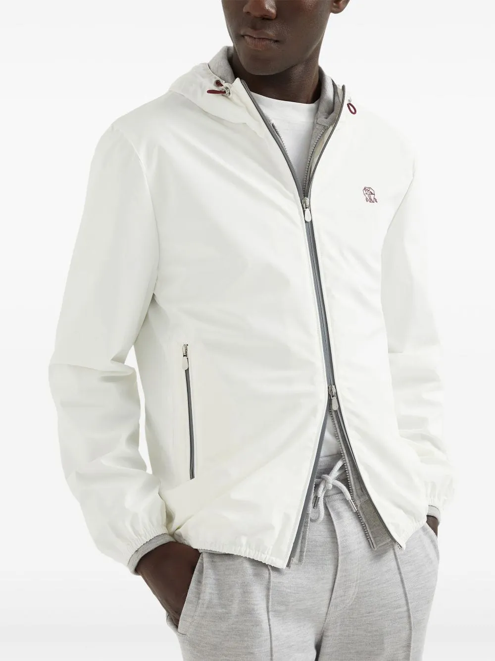 Bonded Hooded Logo Jacket