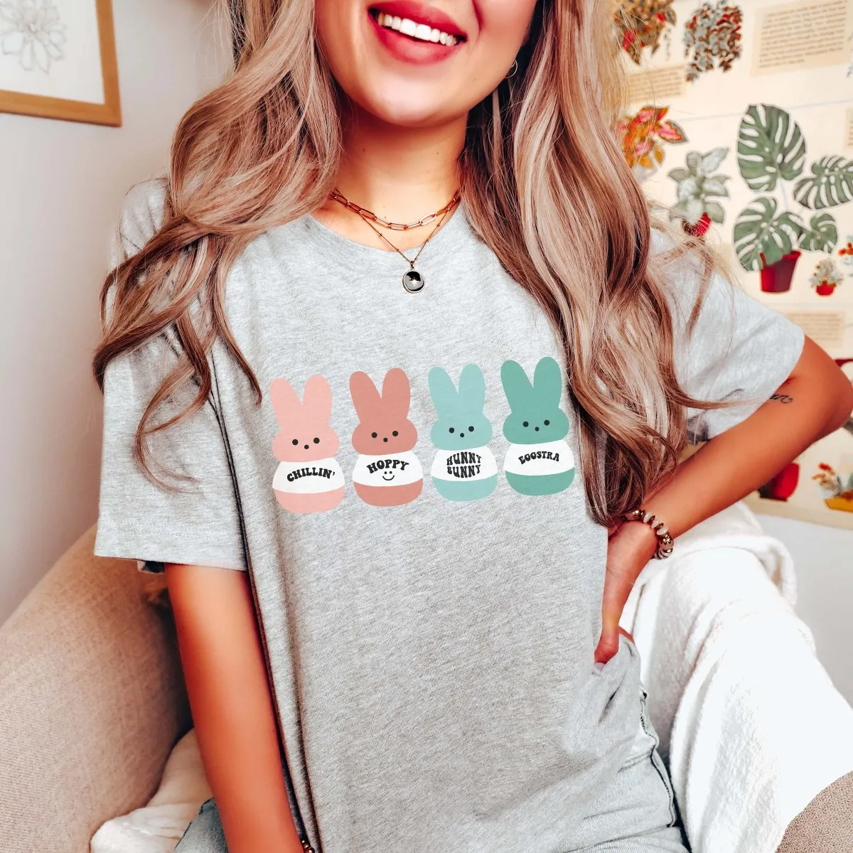 Bunnies In A Row Bella Tee