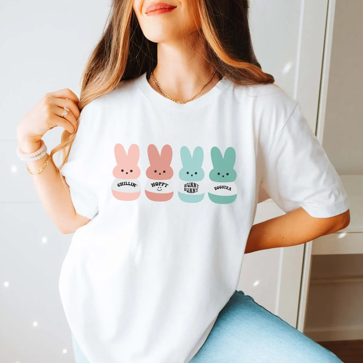 Bunnies In A Row Bella Tee