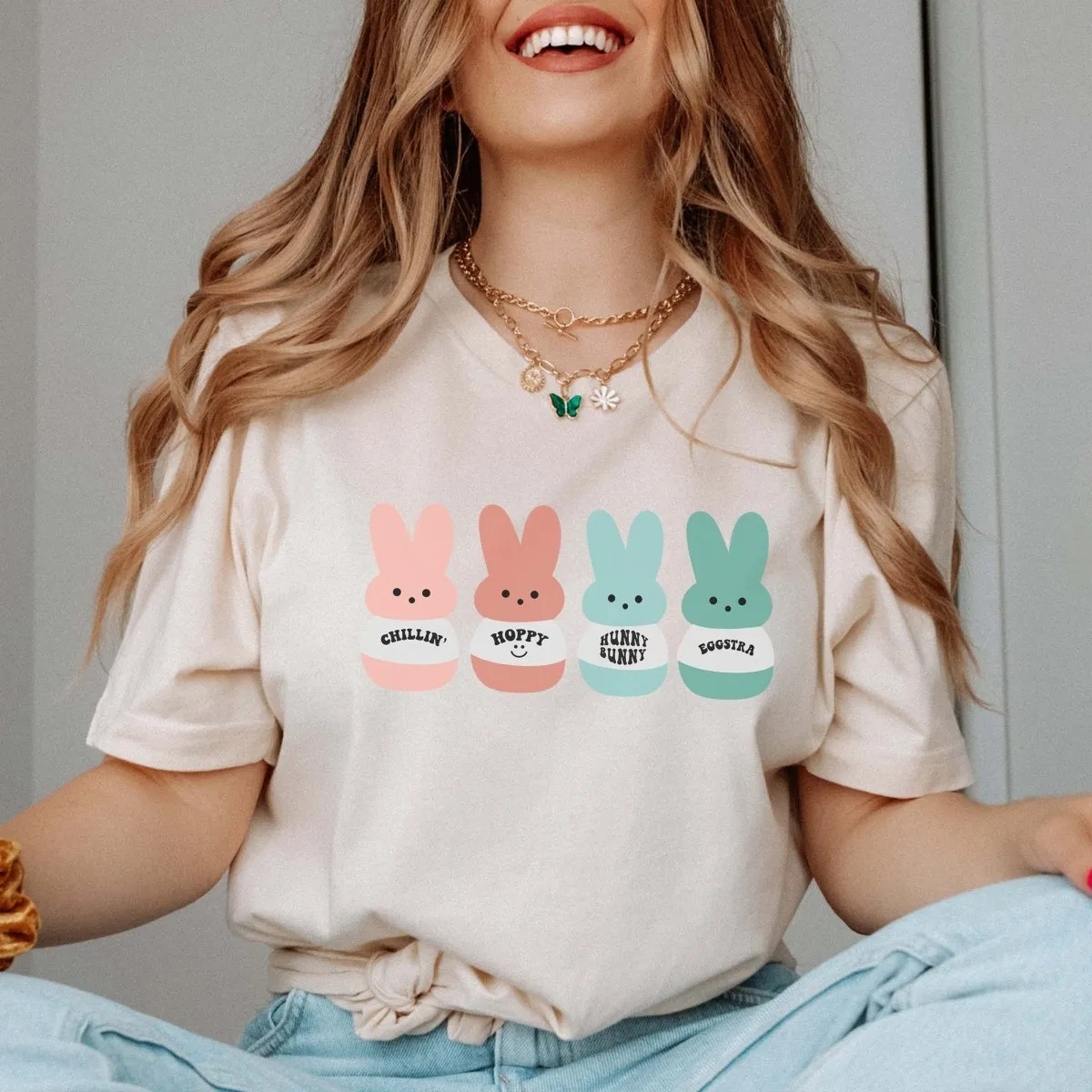 Bunnies In A Row Bella Tee