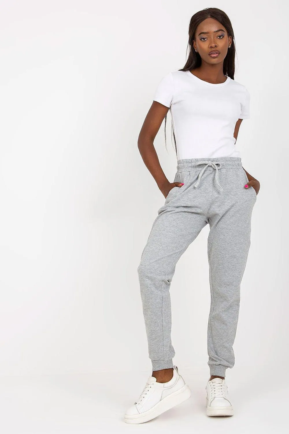 Chic High-Waisted Relaxed Fit Lounge Pants with Pockets and Adjustable Tie