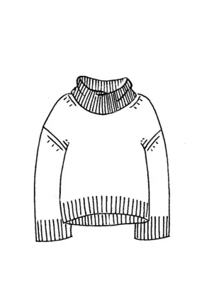 Chunky Cashmere Cowl Neck Sweater - Made to Order