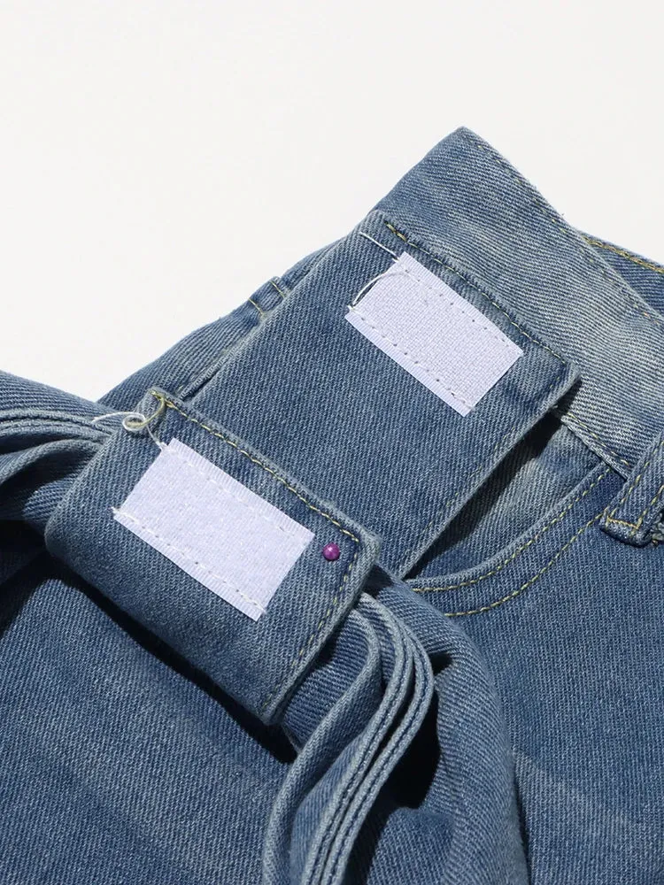 Designer Patchwork Bowknot Jeans