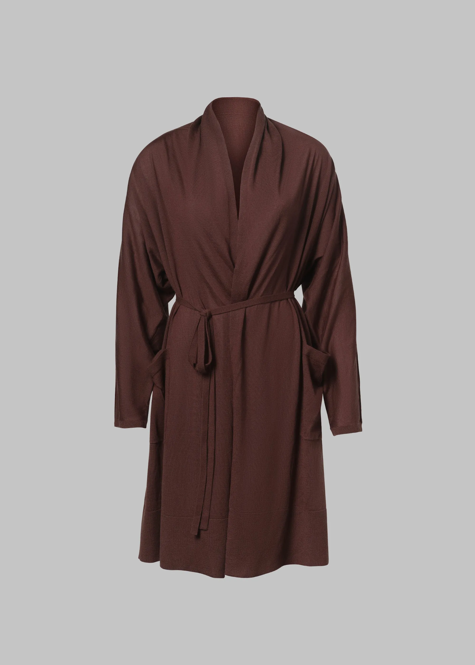 Fine Cashmere Robe - Chocolate