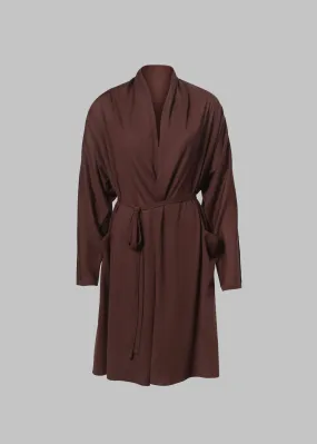 Fine Cashmere Robe - Chocolate
