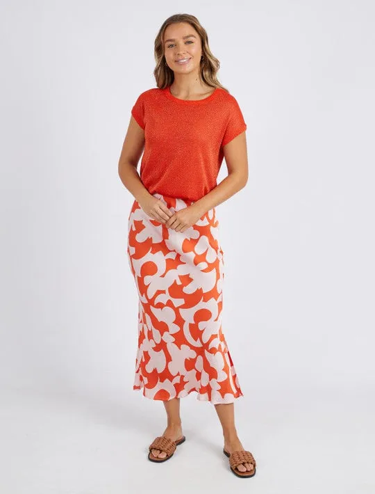 Foxwood Alma Orange Knit