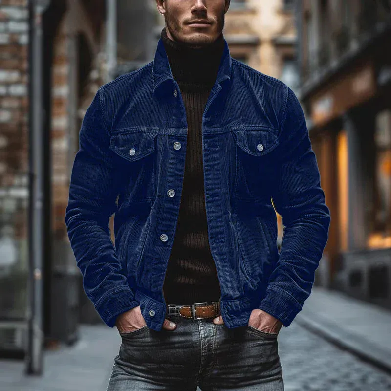 Frank Hardy Lapel Corduroy Jacket