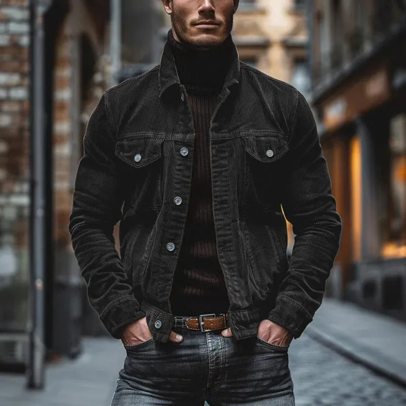 Frank Hardy Lapel Corduroy Jacket