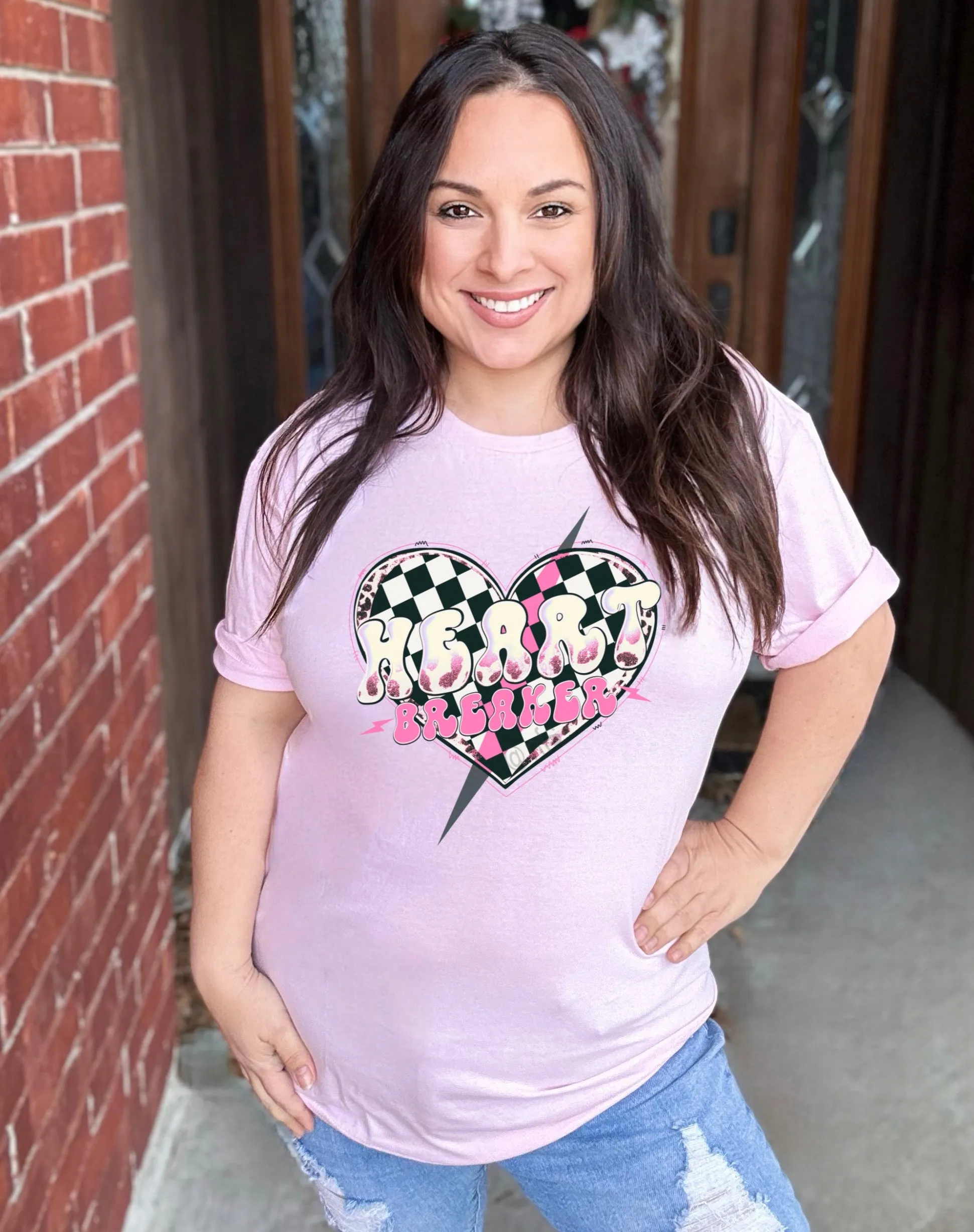 Heartbreaker Pink Graphic Tee
