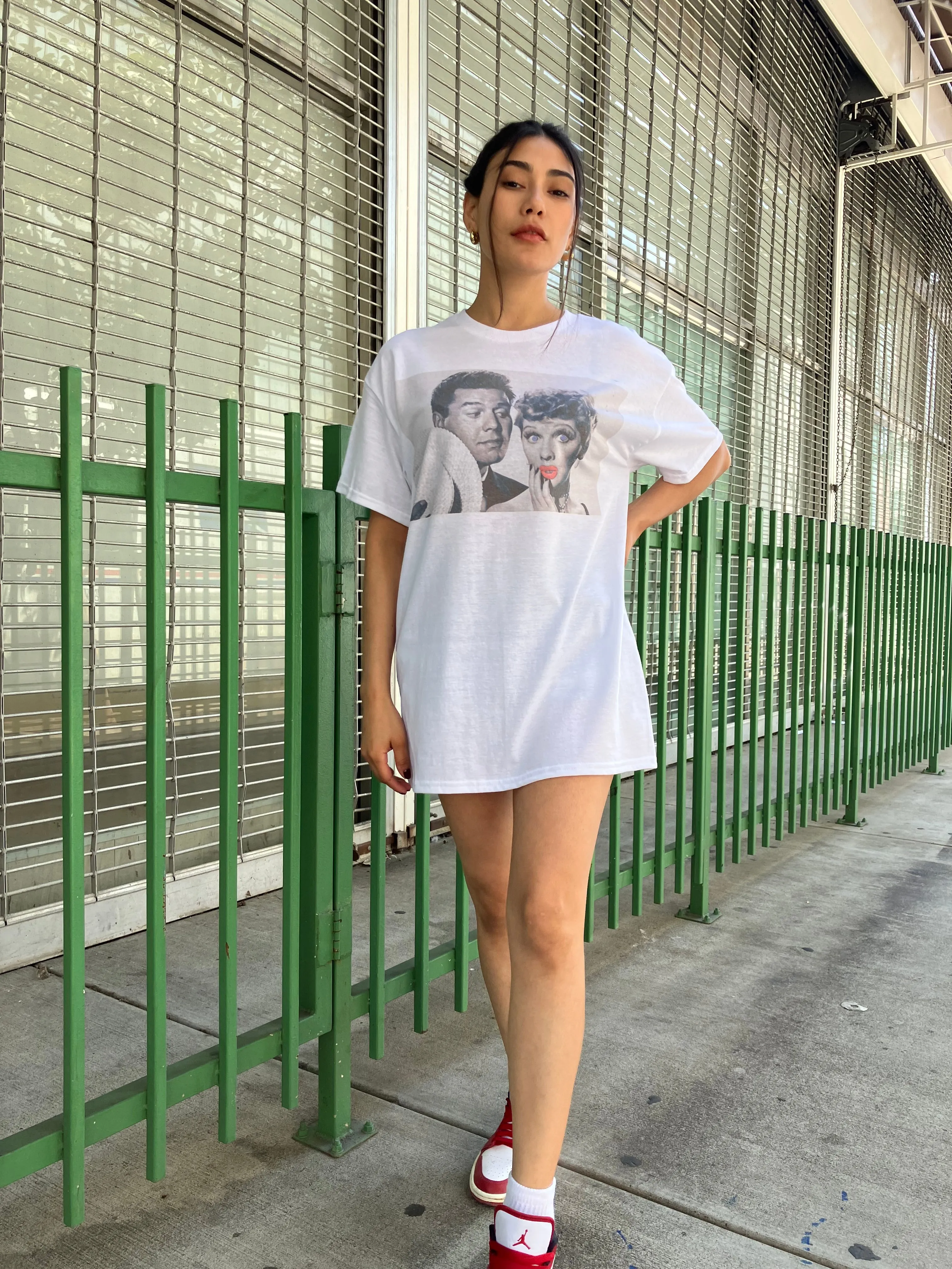 I Love Lucy Retro Vintage Graphic Design T-shirt