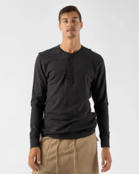 Jungmaven Mountain Henley in Black