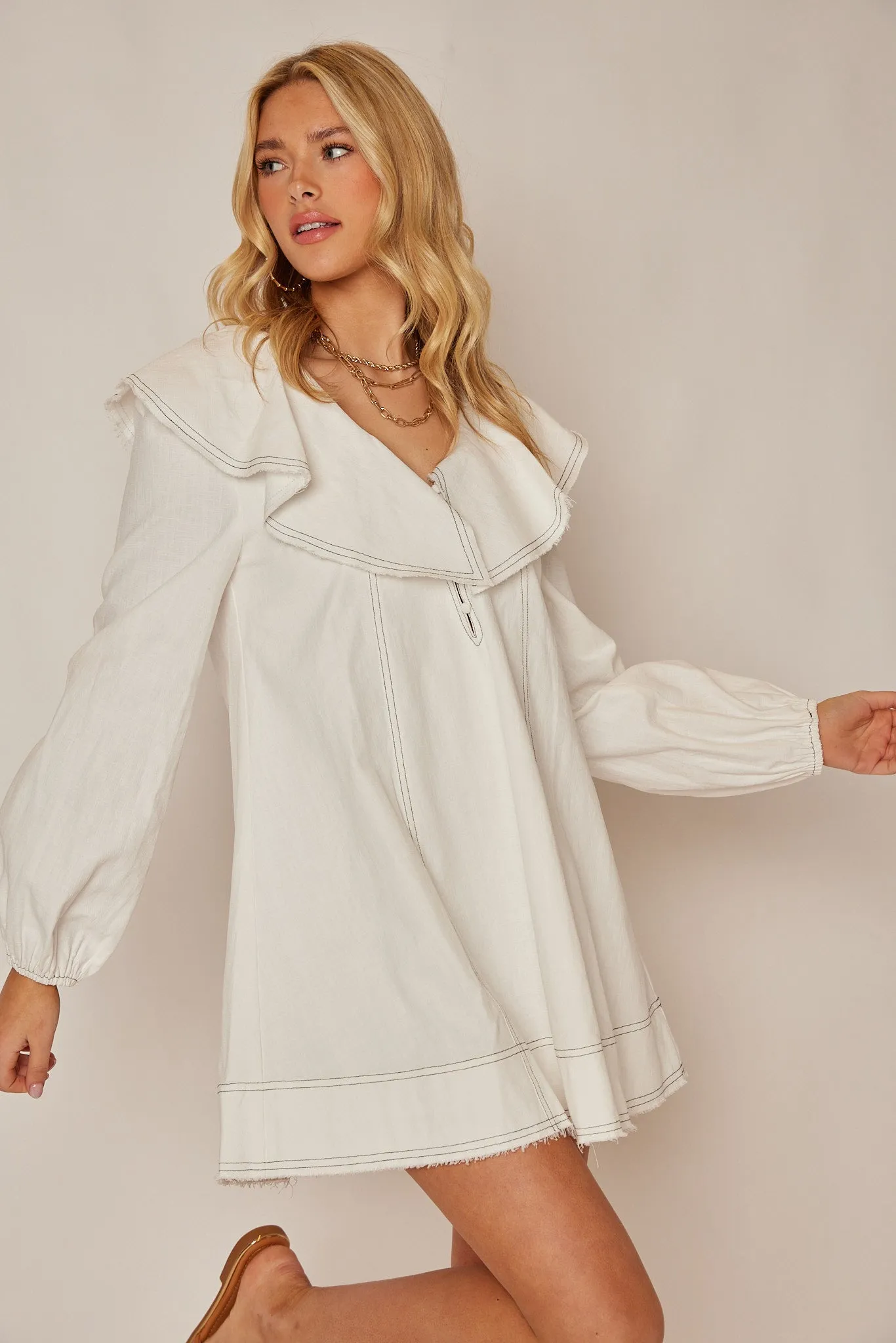 Karen Puff Sleeve Mini Dress