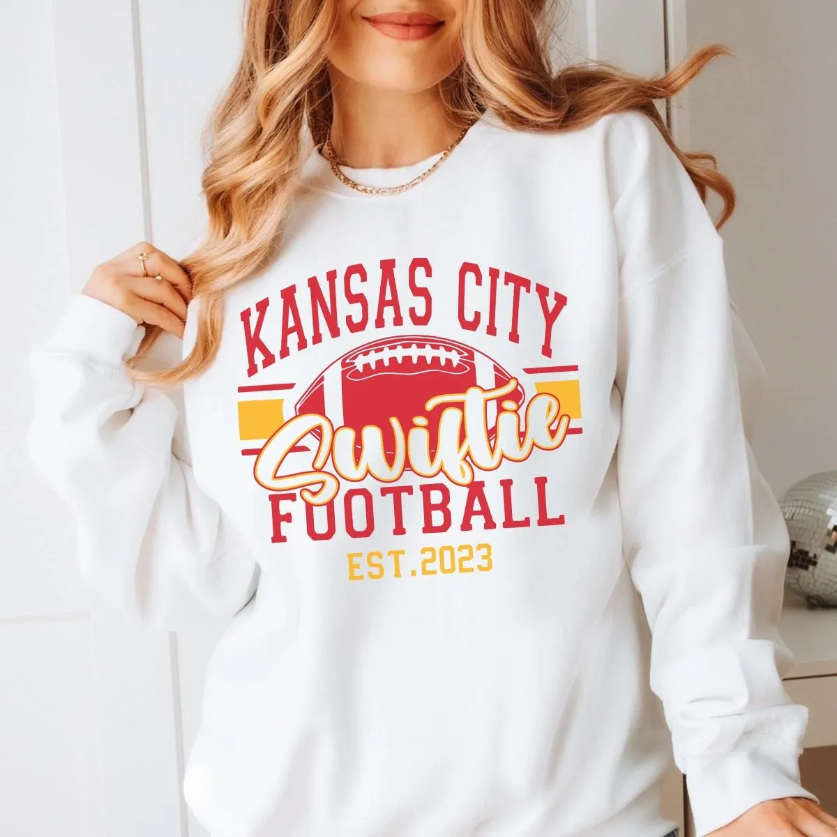 KC Swiftie Football Crew Sweatshirt