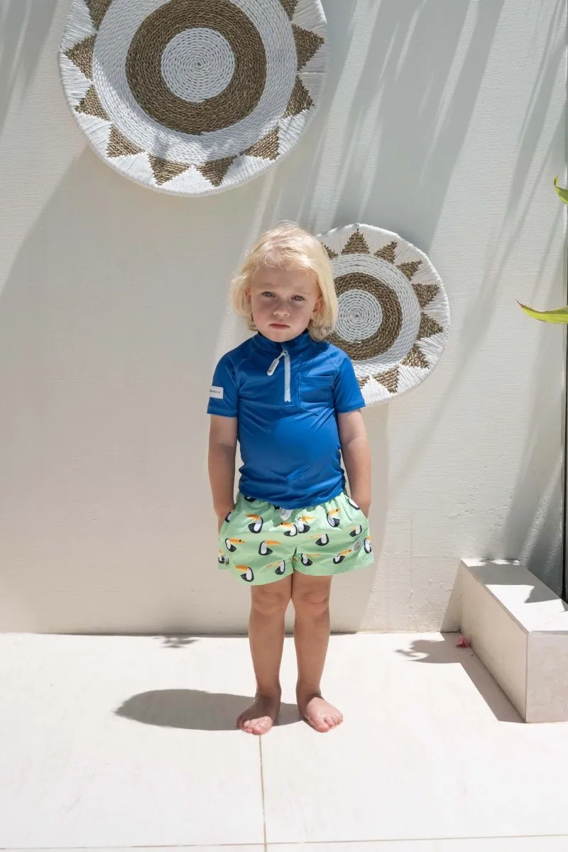 Kids UV T-Shirt - Short sleeve  - Deep Blue