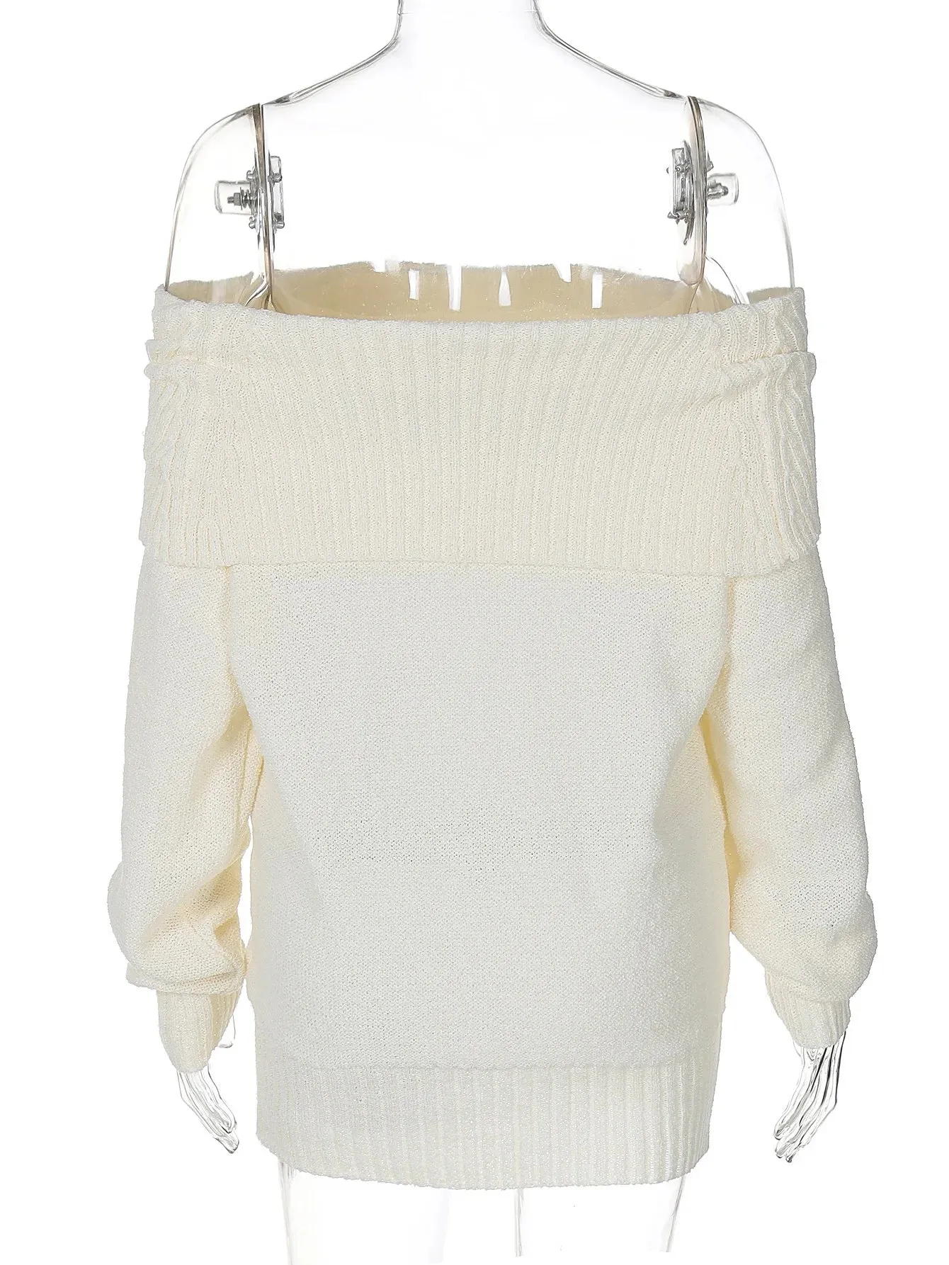 Knit Off Shoulder Long Sleeve Sweater