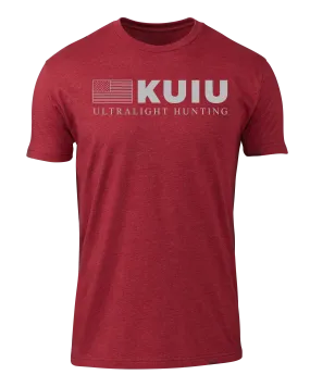 KUIU Mini Flag T-Shirt | Cardinal