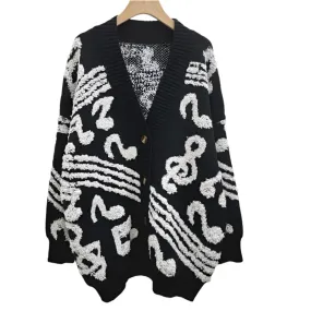 Lyric Black and White Cardigan