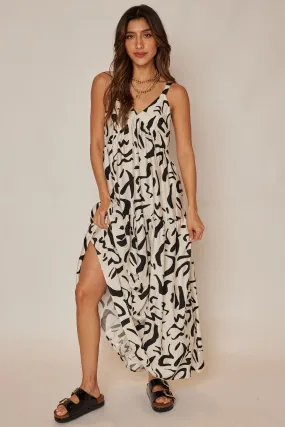 Margaret Pattern Maxi Dress