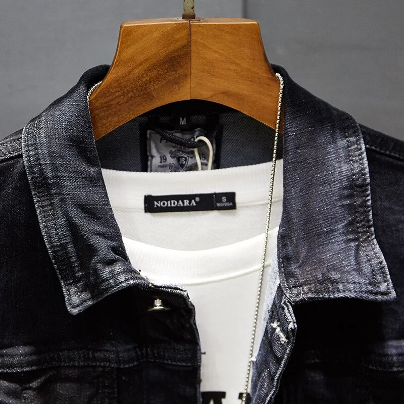 Men Casual Slim Denim Jacket