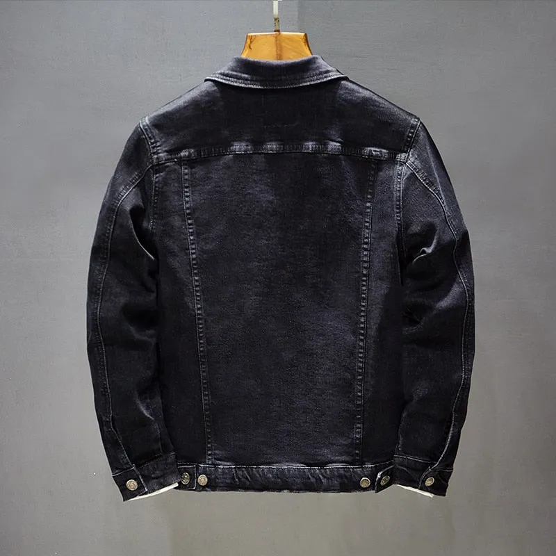 Men Casual Slim Denim Jacket