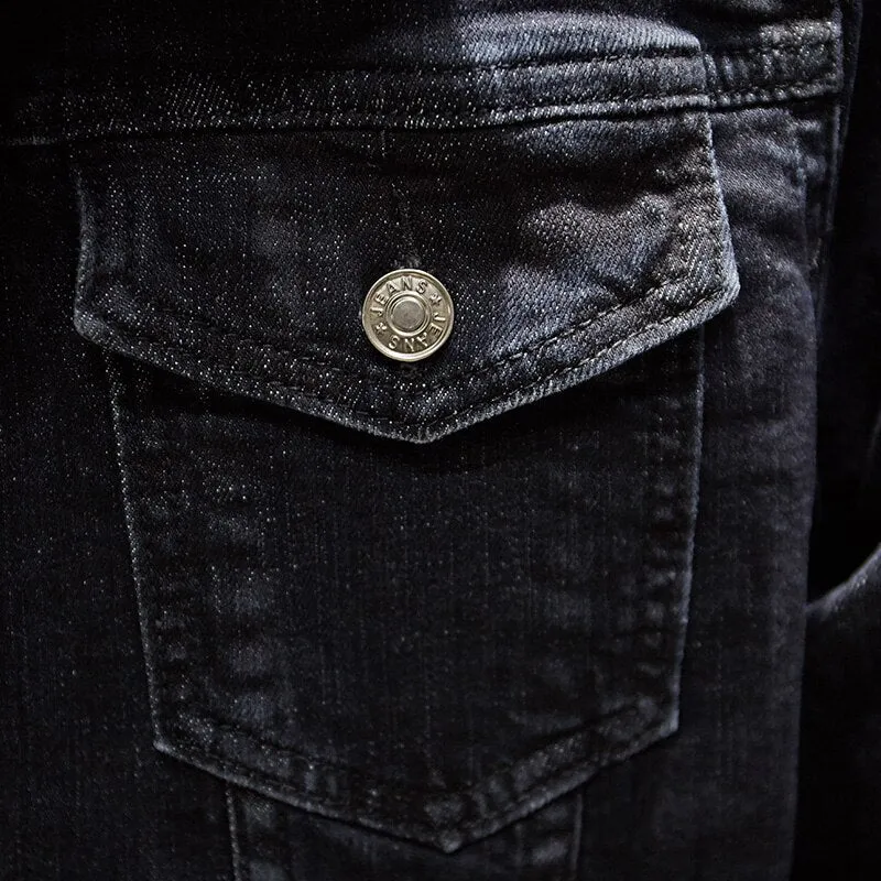 Men Casual Slim Denim Jacket
