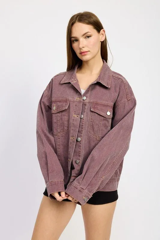 Oversized Denim Shirt Jacket