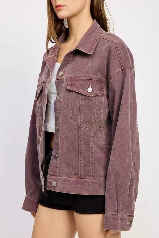 Oversized Denim Shirt Jacket