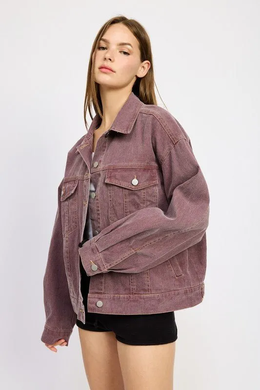 Oversized Denim Shirt Jacket