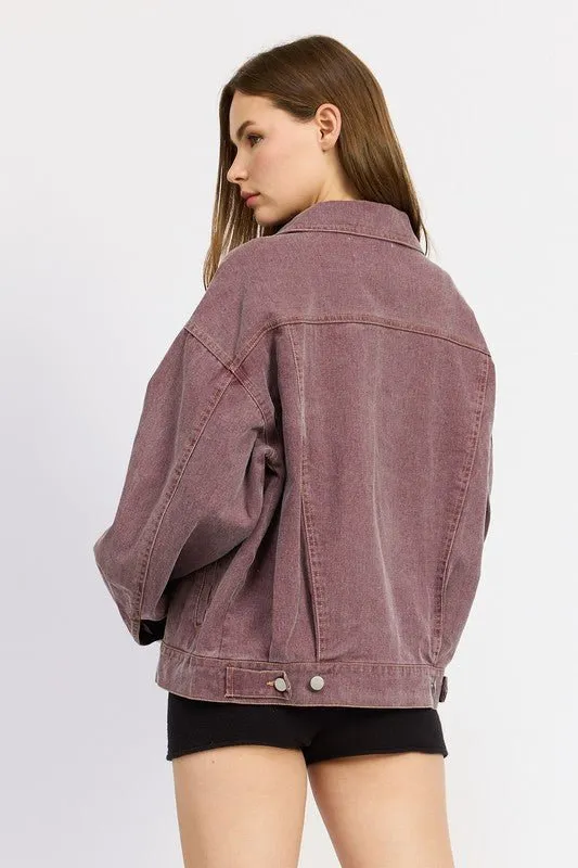 Oversized Denim Shirt Jacket
