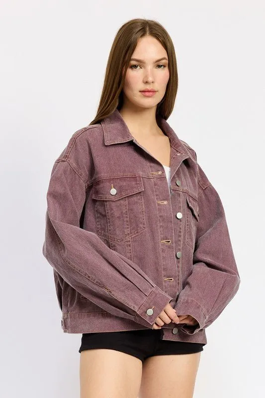 Oversized Denim Shirt Jacket