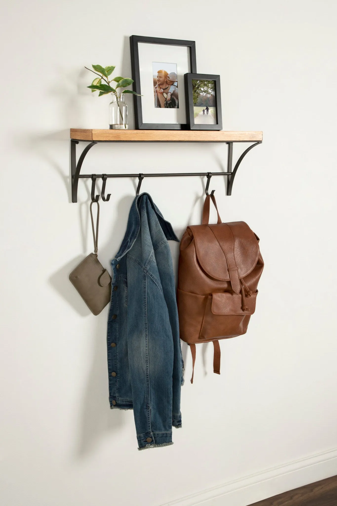 Ozias Shelf with Hooks