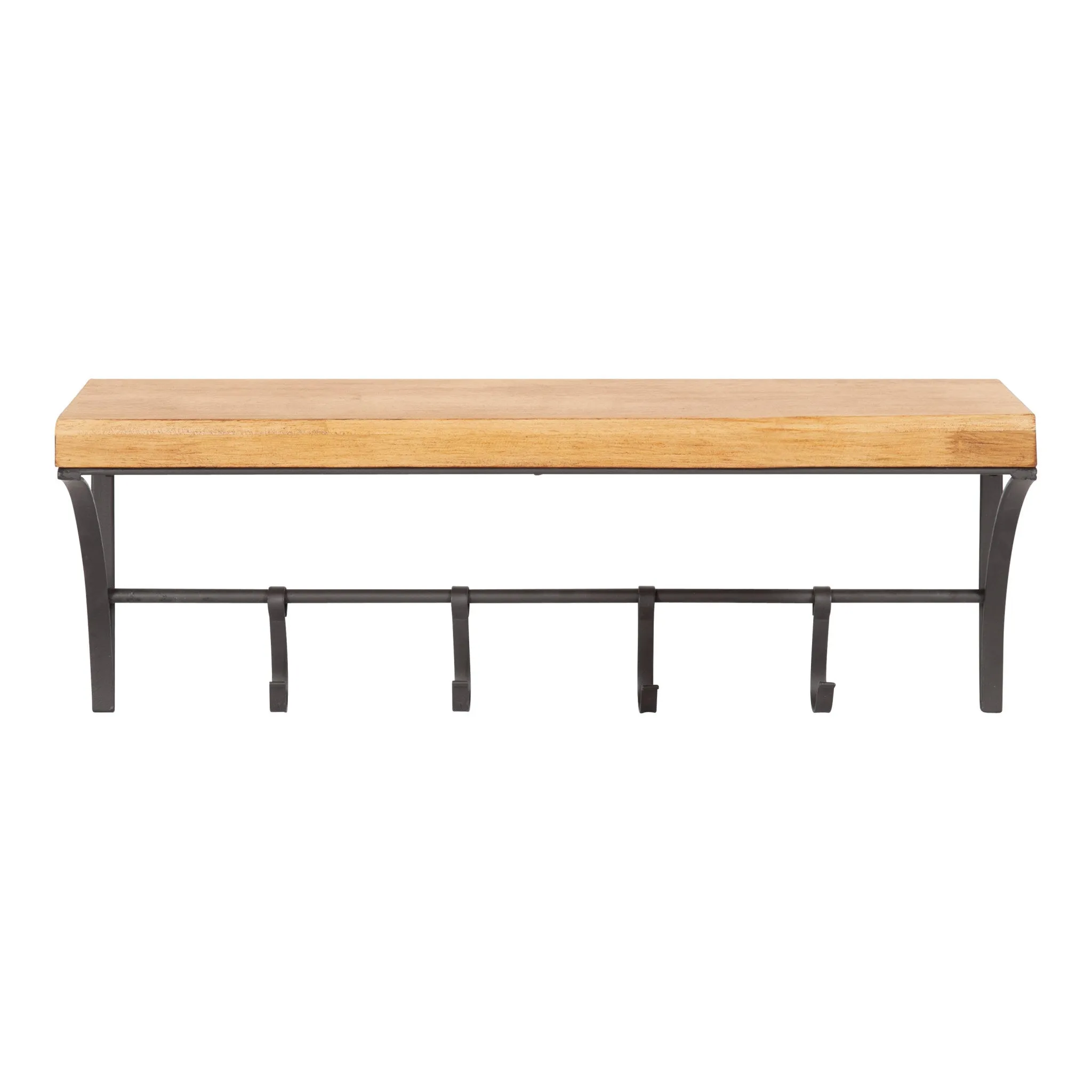 Ozias Shelf with Hooks