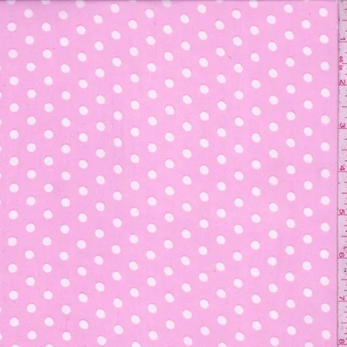 Petal Pink Dot Crepe Georgette Fabric