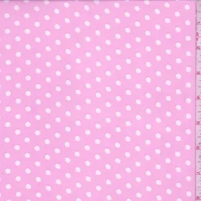 Petal Pink Dot Crepe Georgette Fabric