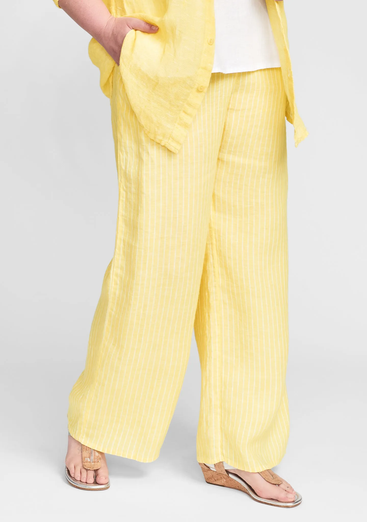 Playful Pant - Wide Leg Linen Pants - FINAL SALE