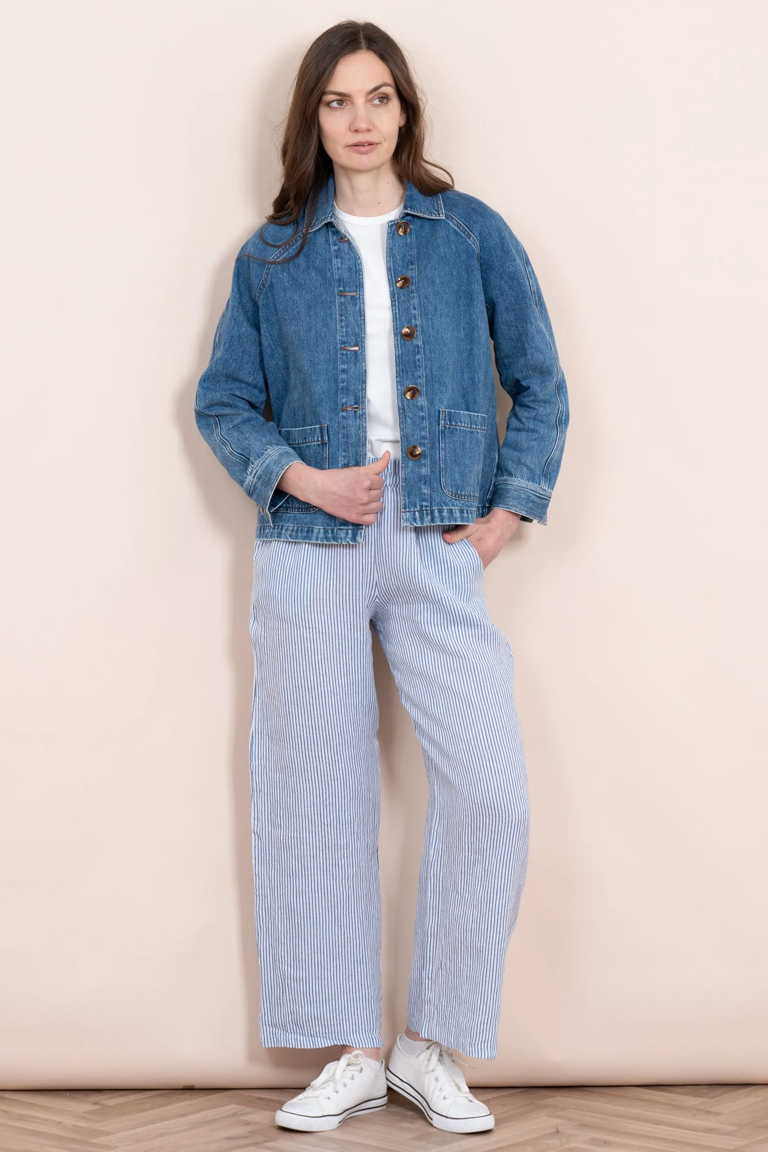 Shiloh Box Jacket - Blue, Denim