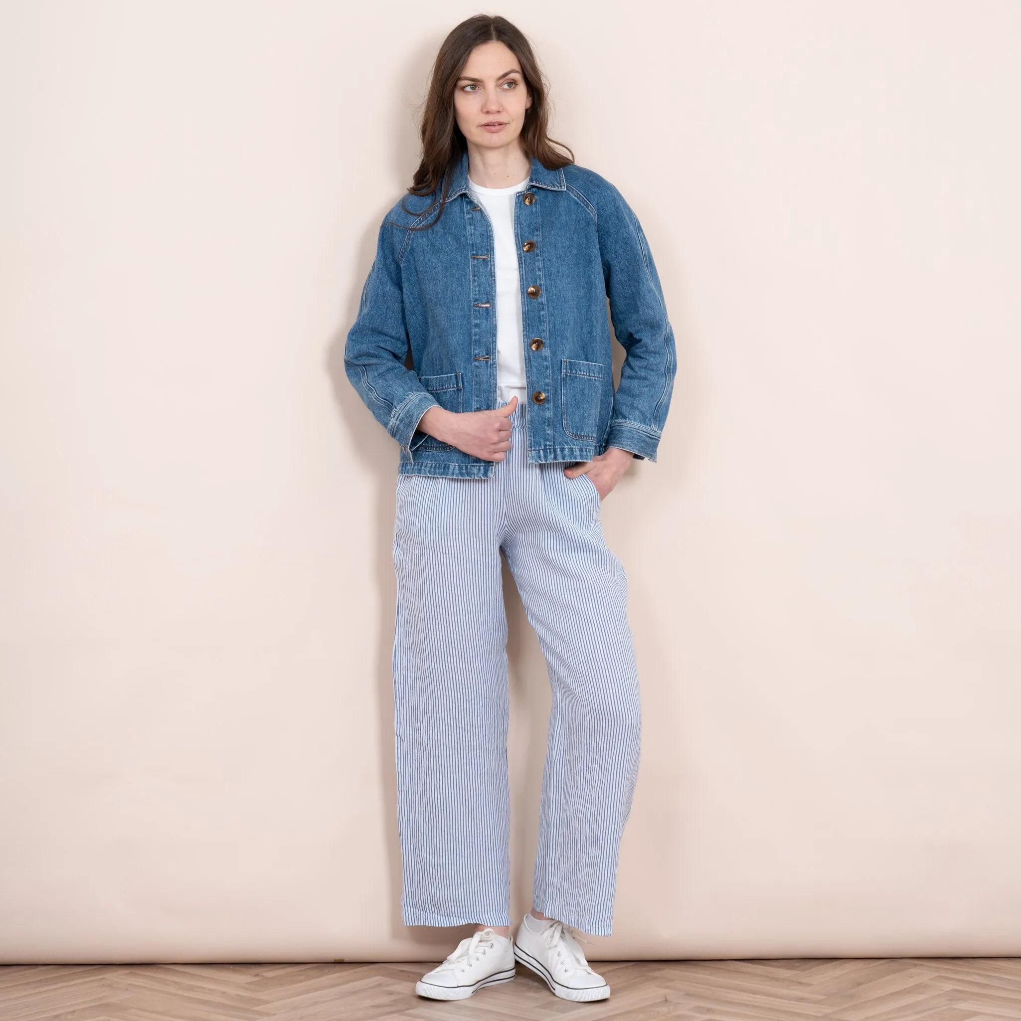 Shiloh Box Jacket - Blue, Denim