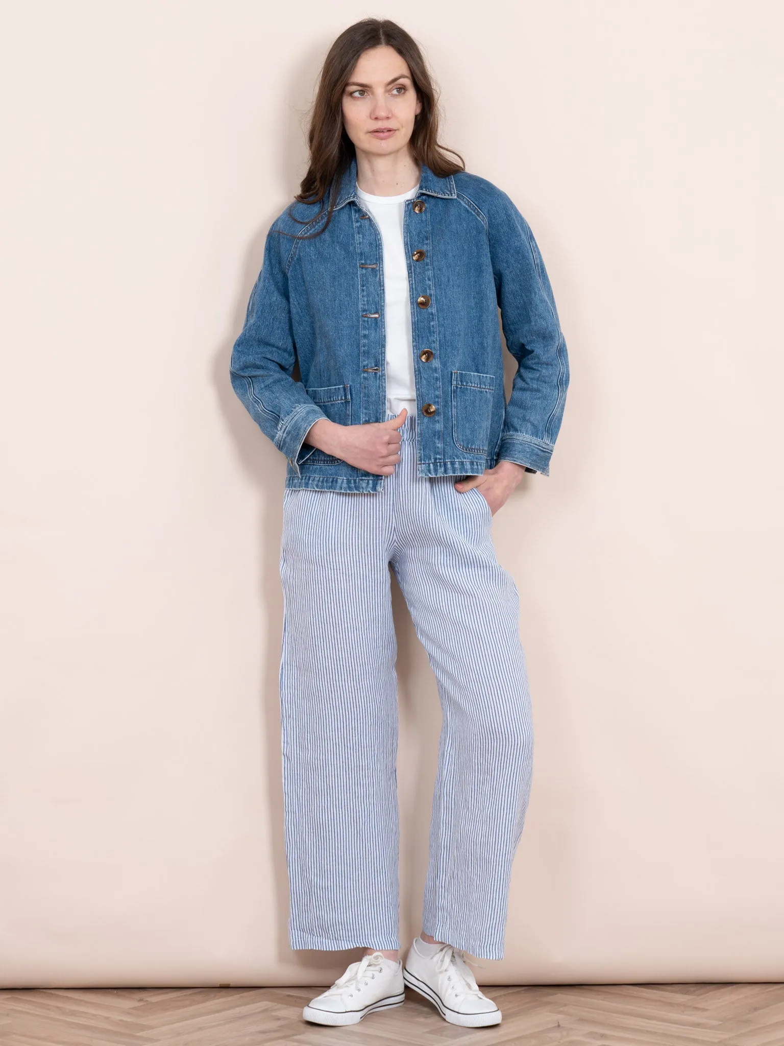 Shiloh Box Jacket - Blue, Denim