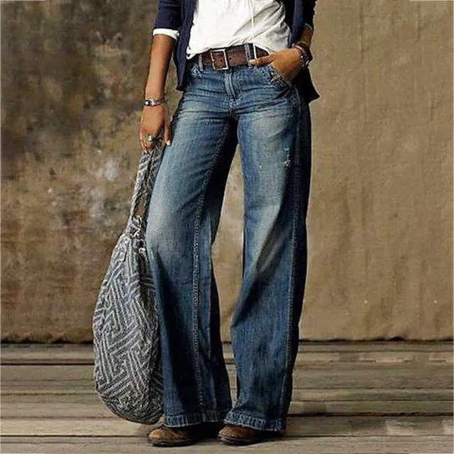 Women's Stylish Wide Leg Flared Trousers | Ideal for All Seasons